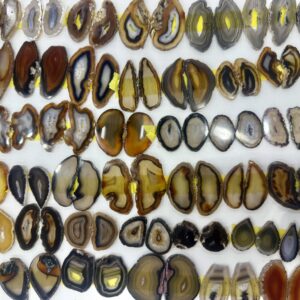Agate Slices Matching Pair for Jewelry Making