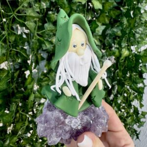 Little Wizard on Amethyst Cluster