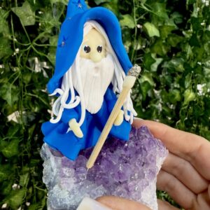 Little Wizard on Amethyst Cluster