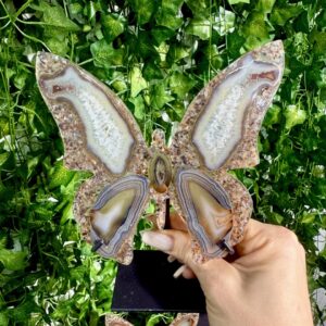 Agate Resin Butterfly on Stand