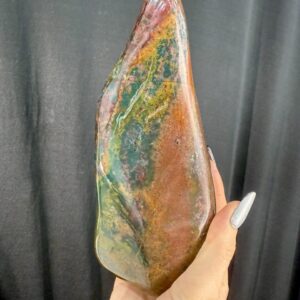 Green and Red Jasper Polished Free Form