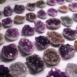 Natural Mini Amethyst Druzy Clusters