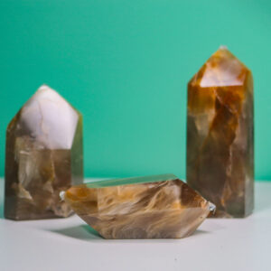 Polished Amphibole Crystal Point