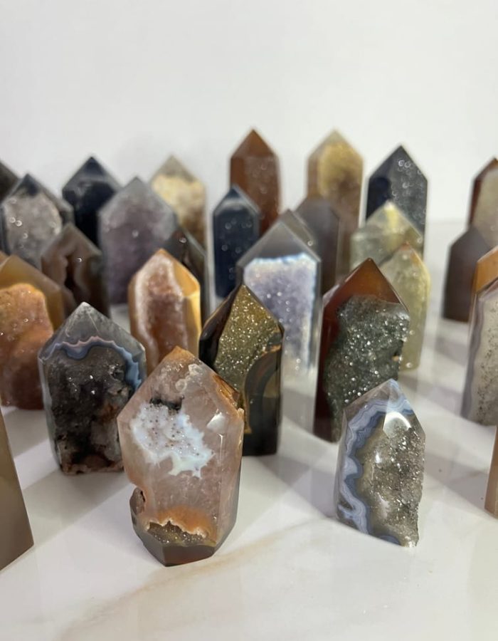 Agate Druzy Towers (price per kg)