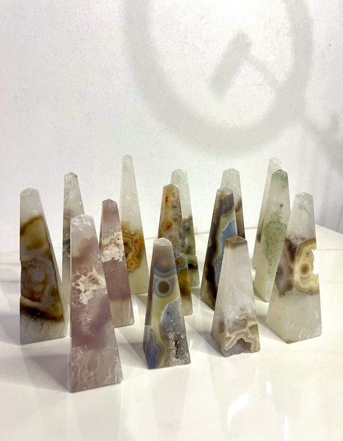 Agate Druzy Obelisks (price per kg)
