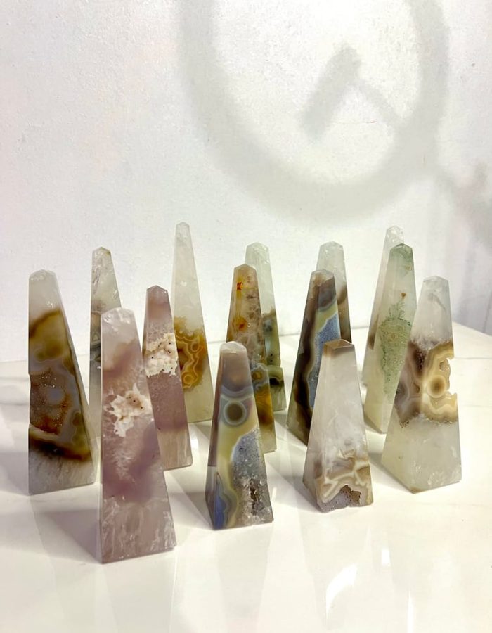 Agate Druzy Obelisks (price per kg)