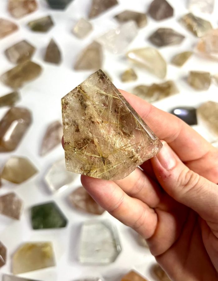 Rutilated Quartz Free Form (price per kg)