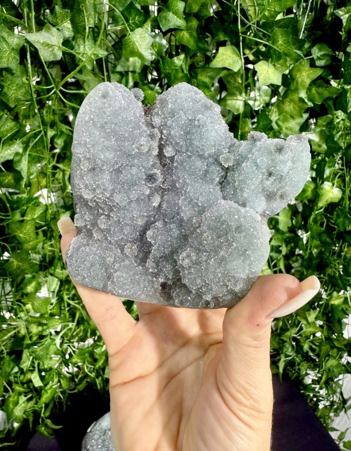 Polished Green Amethyst Cluster