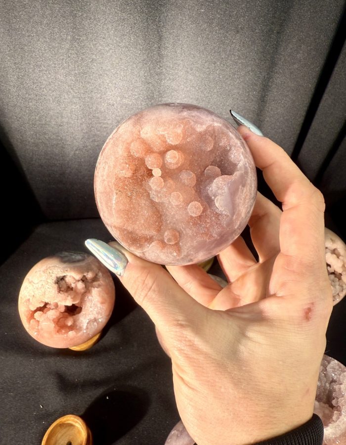 Pink Amethyst Geode Sphere