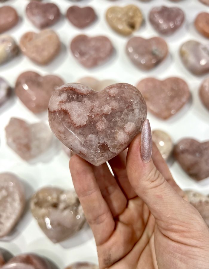 Pink Amethyst Hearts (price per kg)