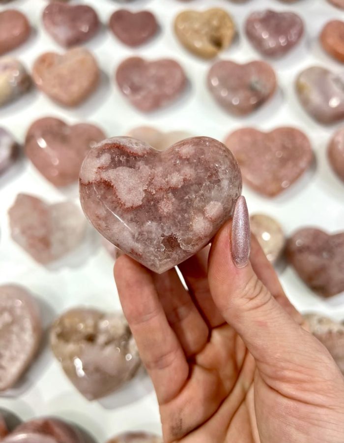 Pink Amethyst Hearts (price per kg)