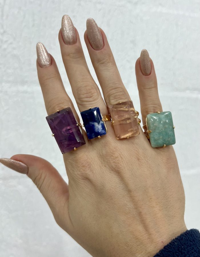 Adjustable Quartz Rings